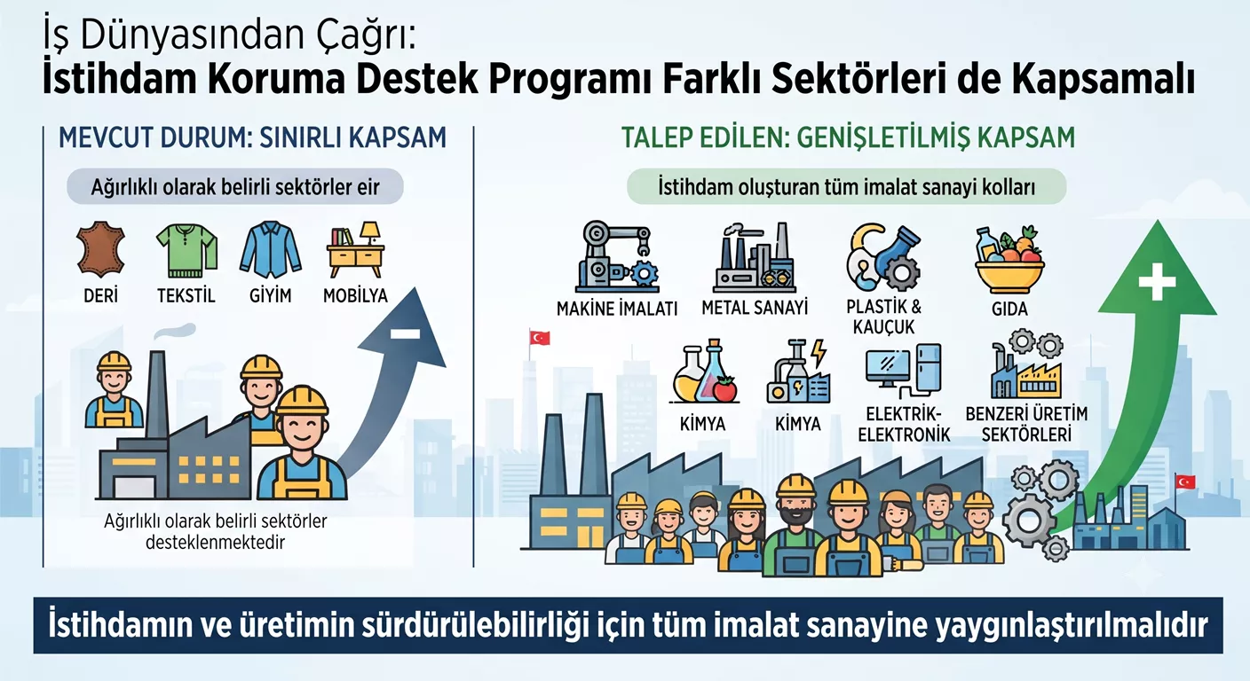 İş Dünyasından Çağrı: İstihdam Koruma Destek Programı Farklı Sektörleri de Kapsamalı