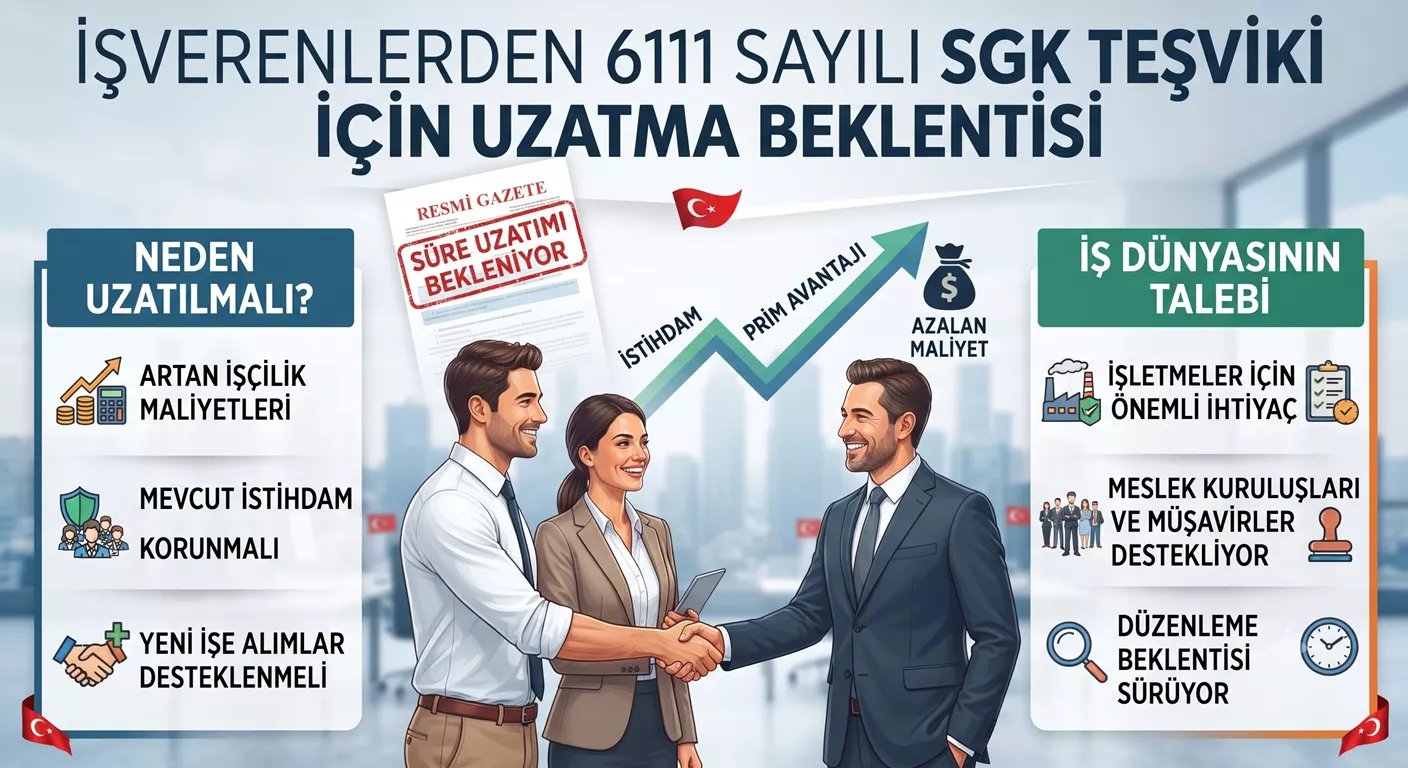 İşverenlerden 6111 Sayılı SGK Teşviki İçin Uzatma Beklentisi